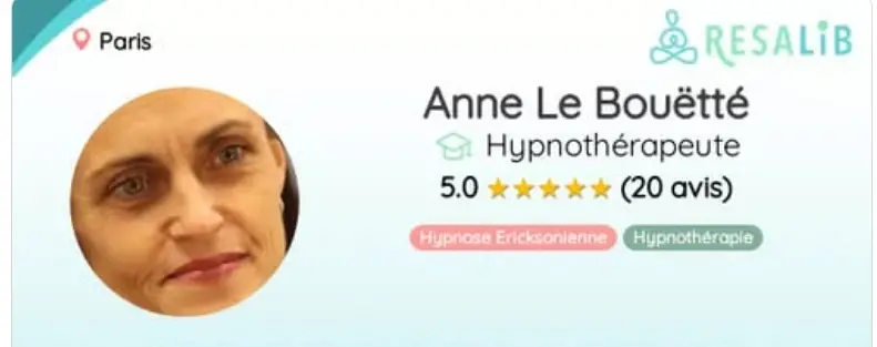 Avis Resalib sur Anne Le Bouëtté Hypnose Paris 3