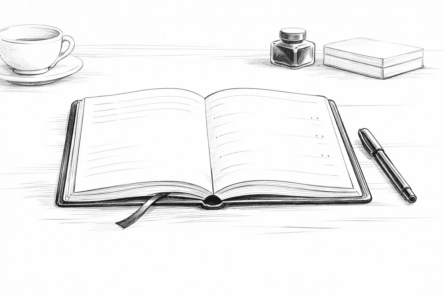 Passage à la retraite illustré par un agenda ouvert sur une page presque vide